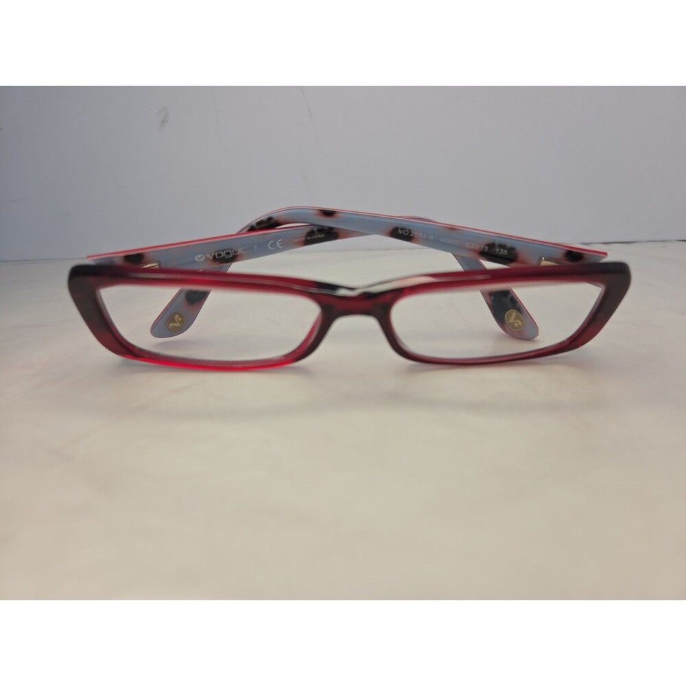 Vogue VO 2694-B W905 Bordeaux Red Crystal Eyeglasses Frames 53-15-135 Womens EUC
